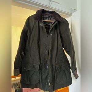 Women’s Barbour Classic Beadnell Waxed Jacket, size 12
